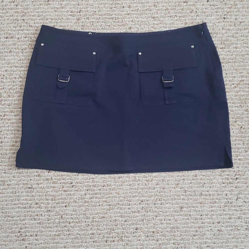Blue Mini Skirt